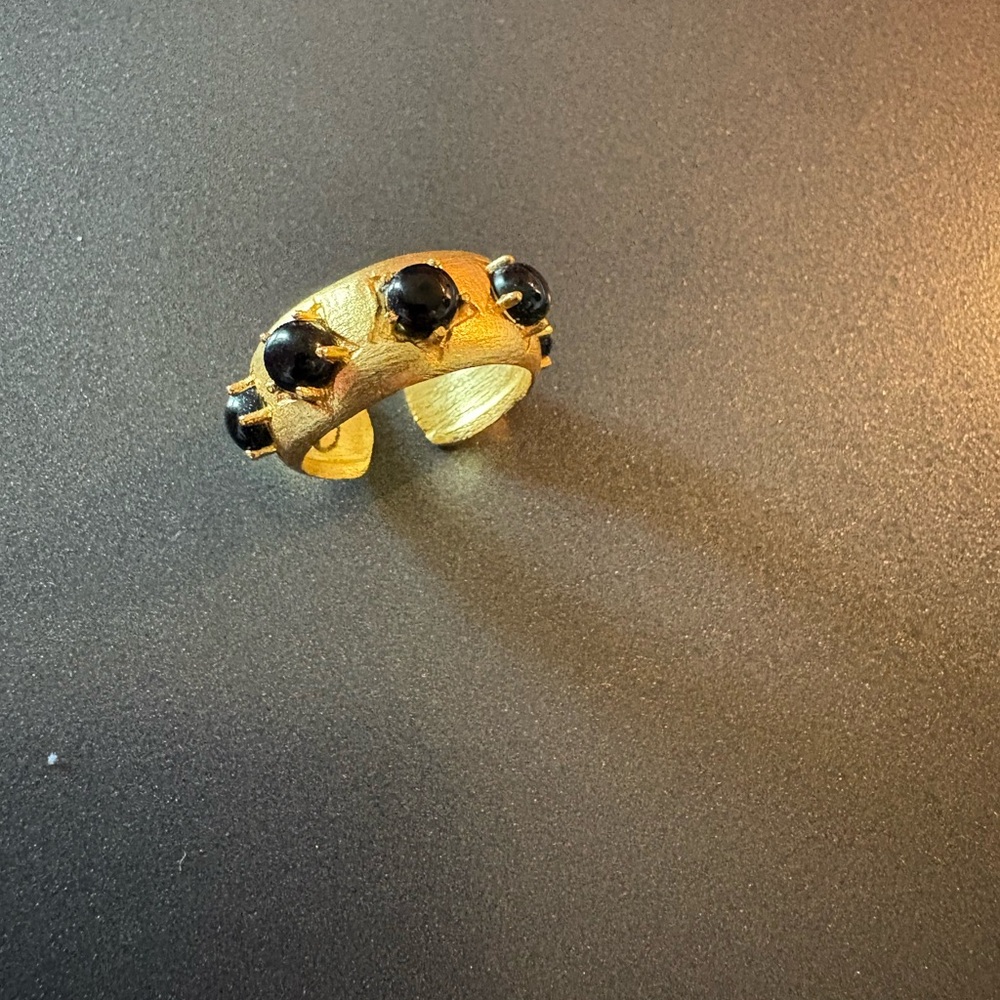 Mary K. Kendig Gold and Black Ring